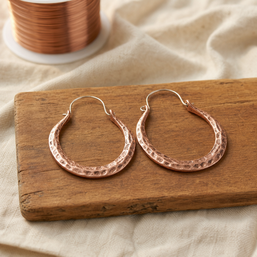 Ember Copper Earrings