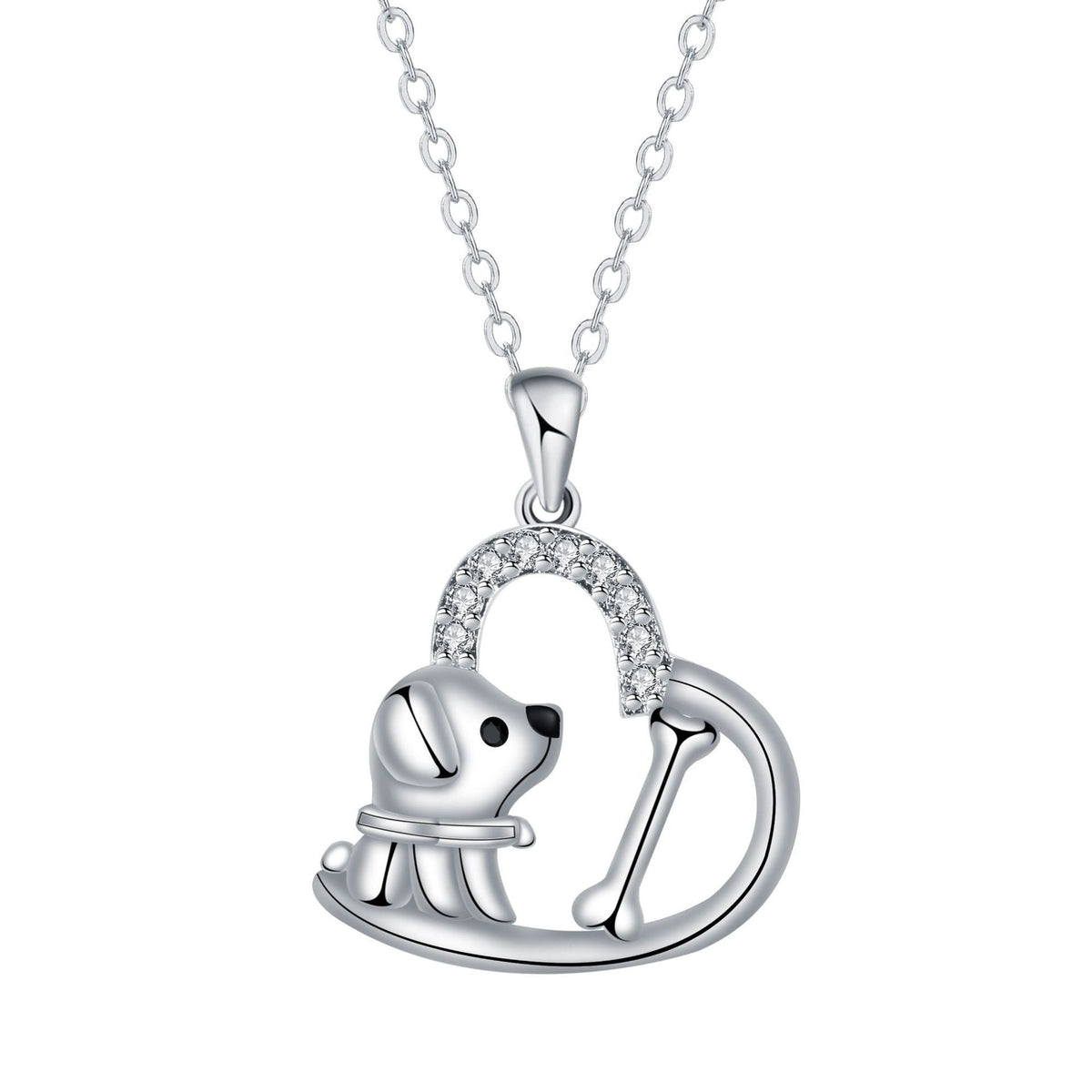 Heart Pendant Dog Necklace