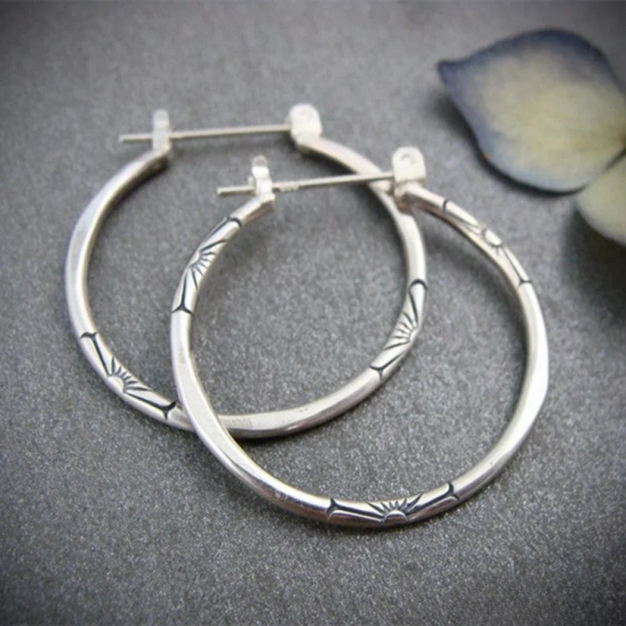 Classic Silver Hoop Earrings