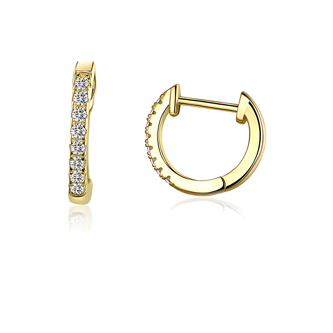 CRYSTAL HOOP EARRINGS