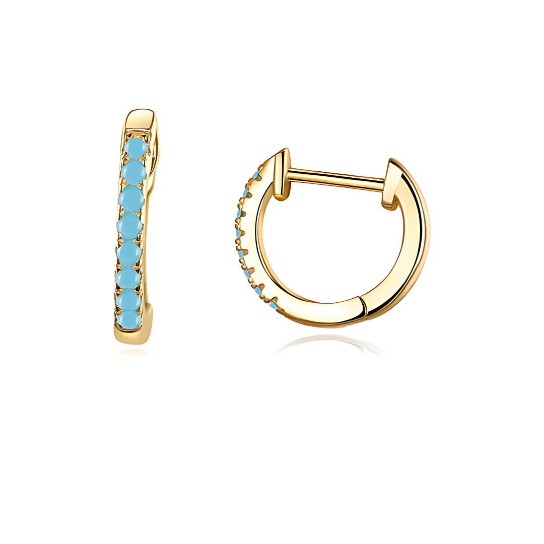 CRYSTAL HOOP EARRINGS