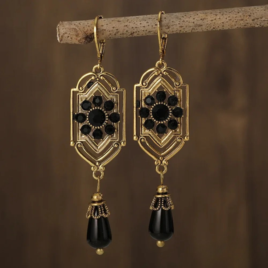 Challenging Crystal Drop Earrings
