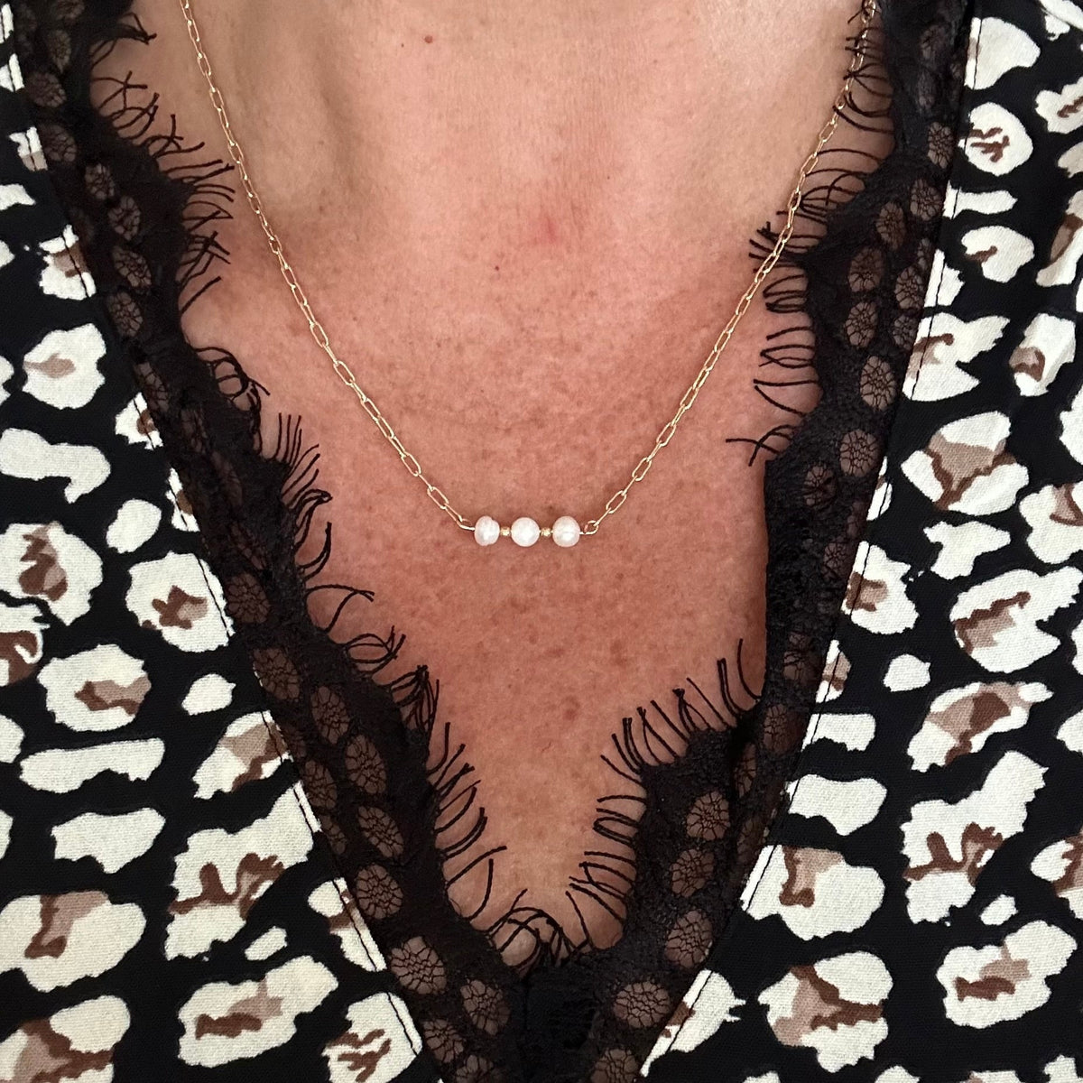 Three Wishes Pearl Necklace