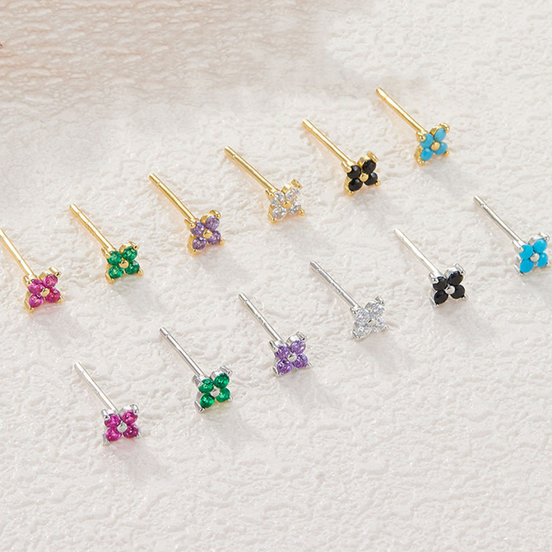 Dainty Flower Stud Earrings