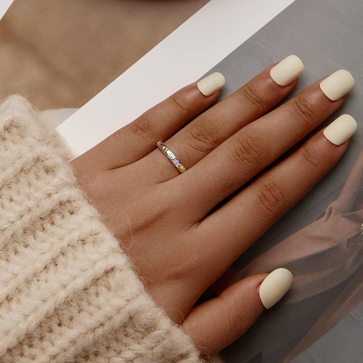 Sterling Silver Ring with Paw Design