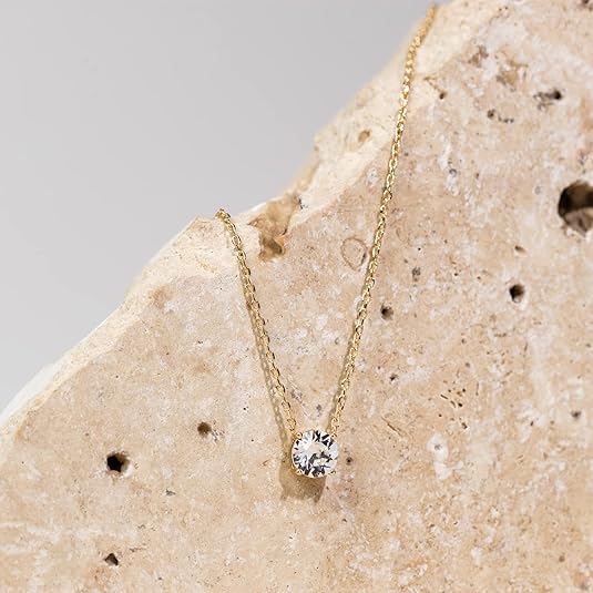 Aurora Crystal Necklace | Gold