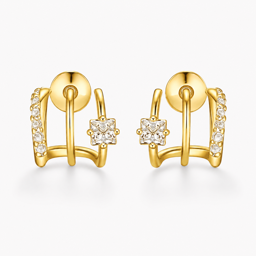 ALARA TRIPLE STACK EARRINGS