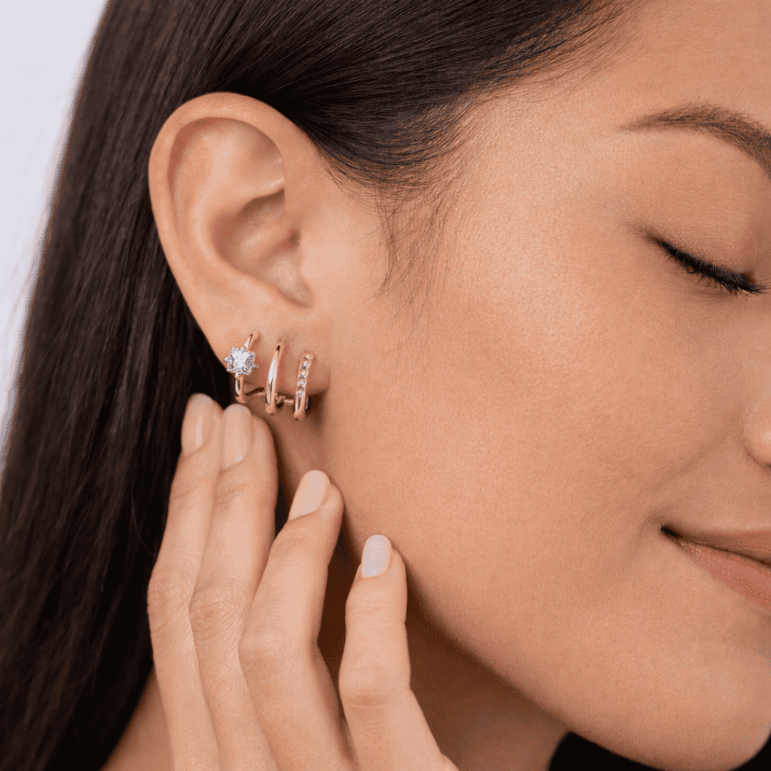ALARA TRIPLE STACK EARRINGS