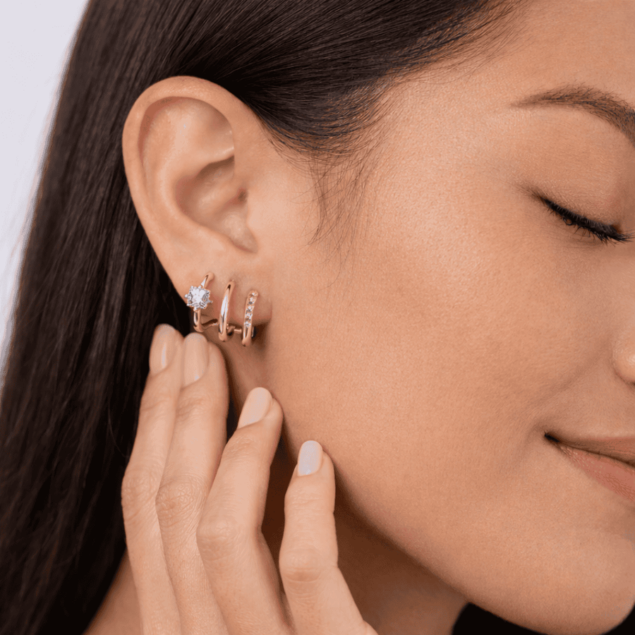 ALARA TRIPLE STACK EARRINGS