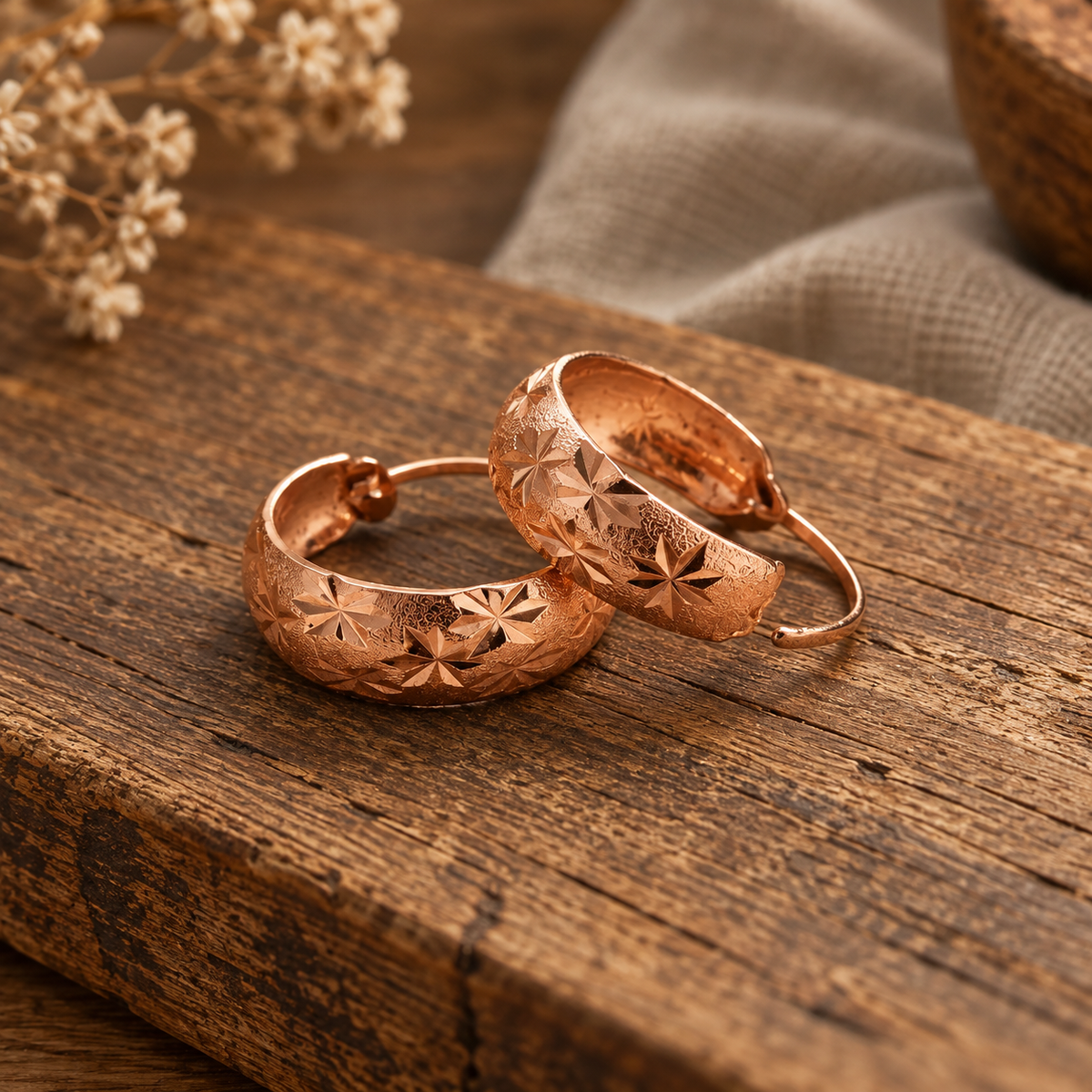 Dew Copper Earrings