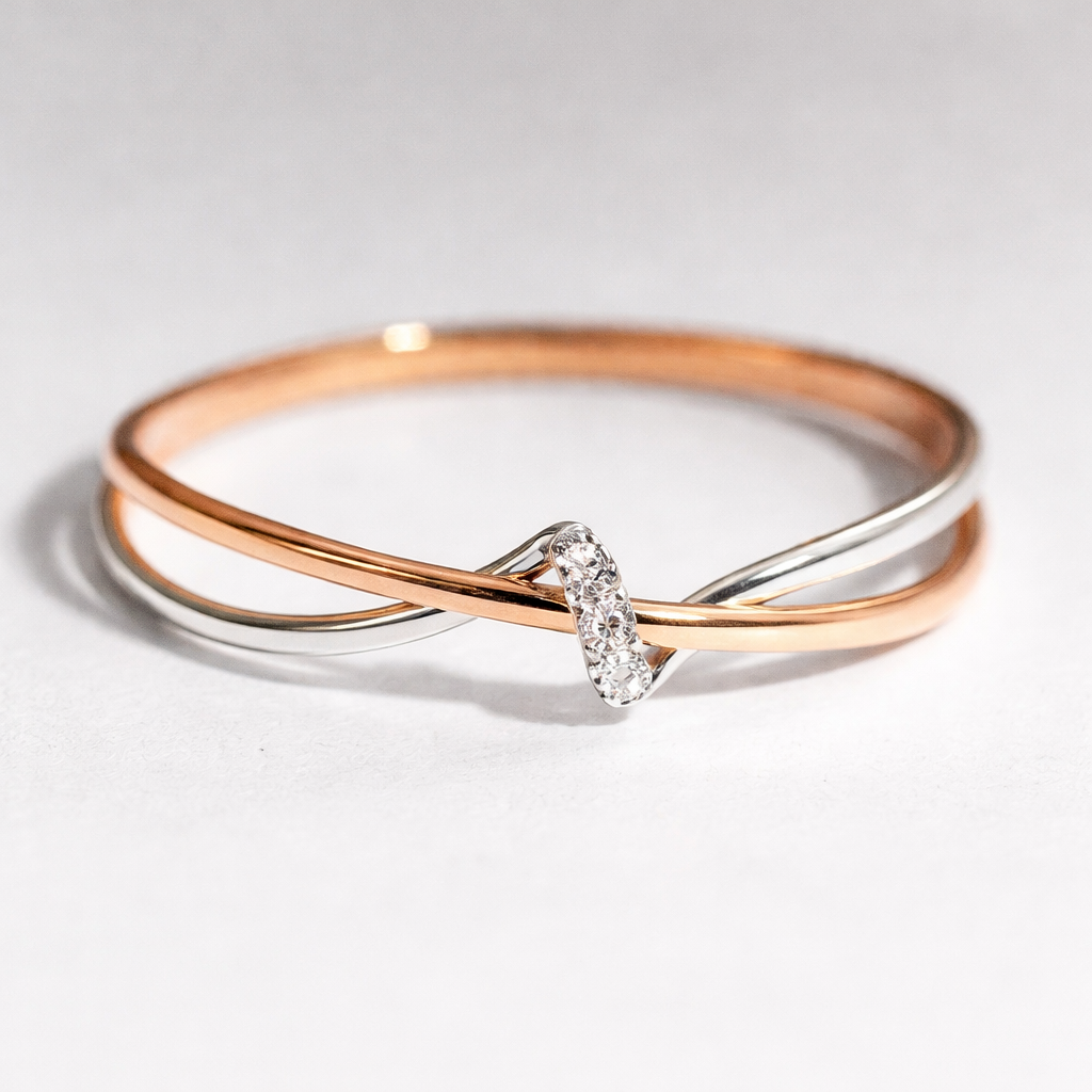 Eliza | Vintage Golden & Silver Twist Ring