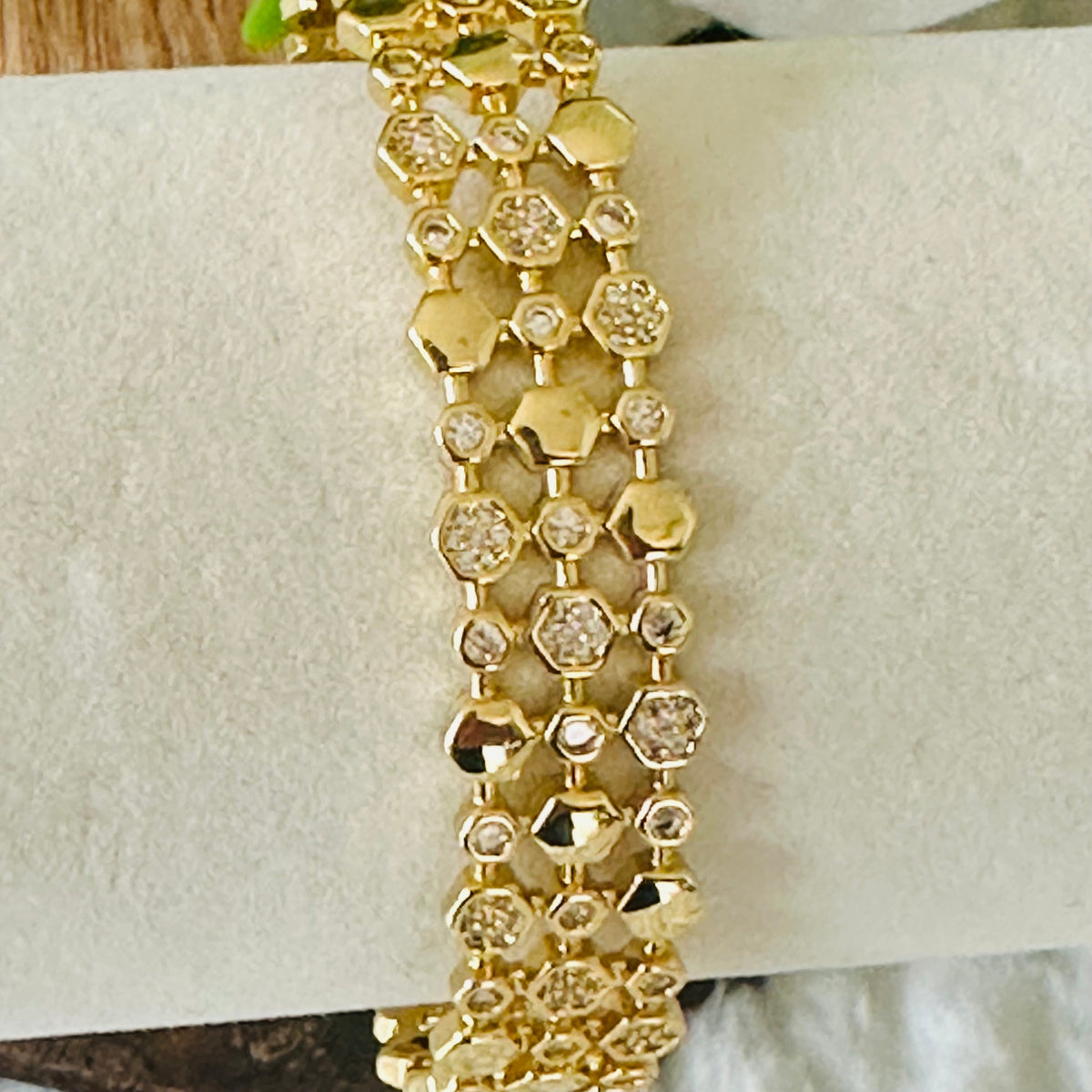 Gavriella Hexogonal Cuff Bracelet