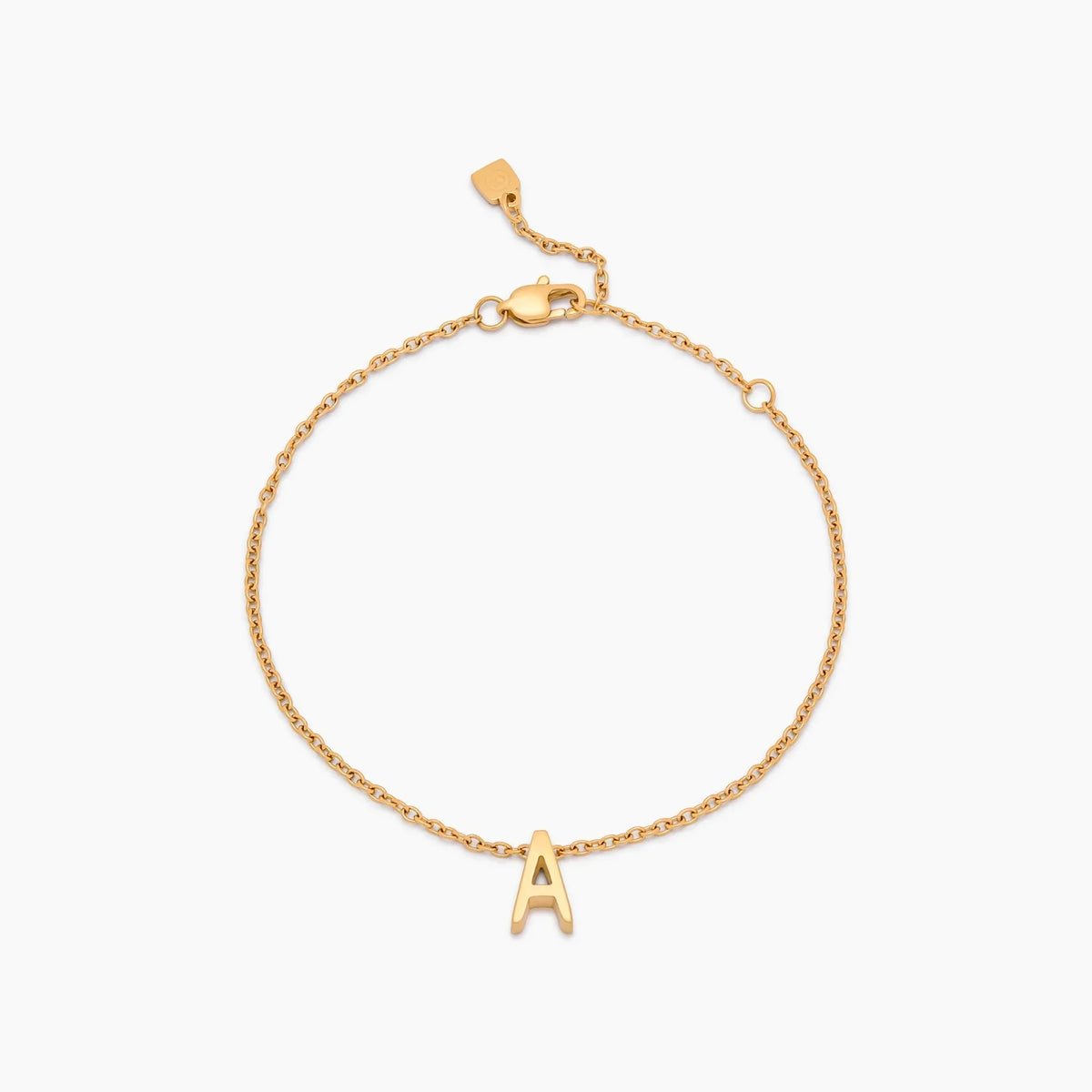 Dainty Initial Charm Bracelet