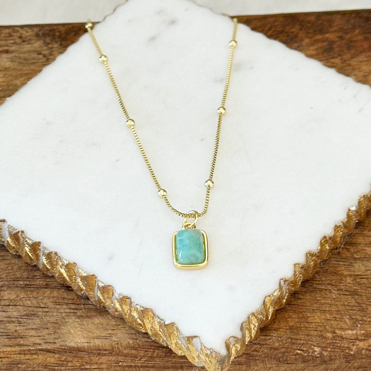 Briella Amazonite Gemstone Necklace