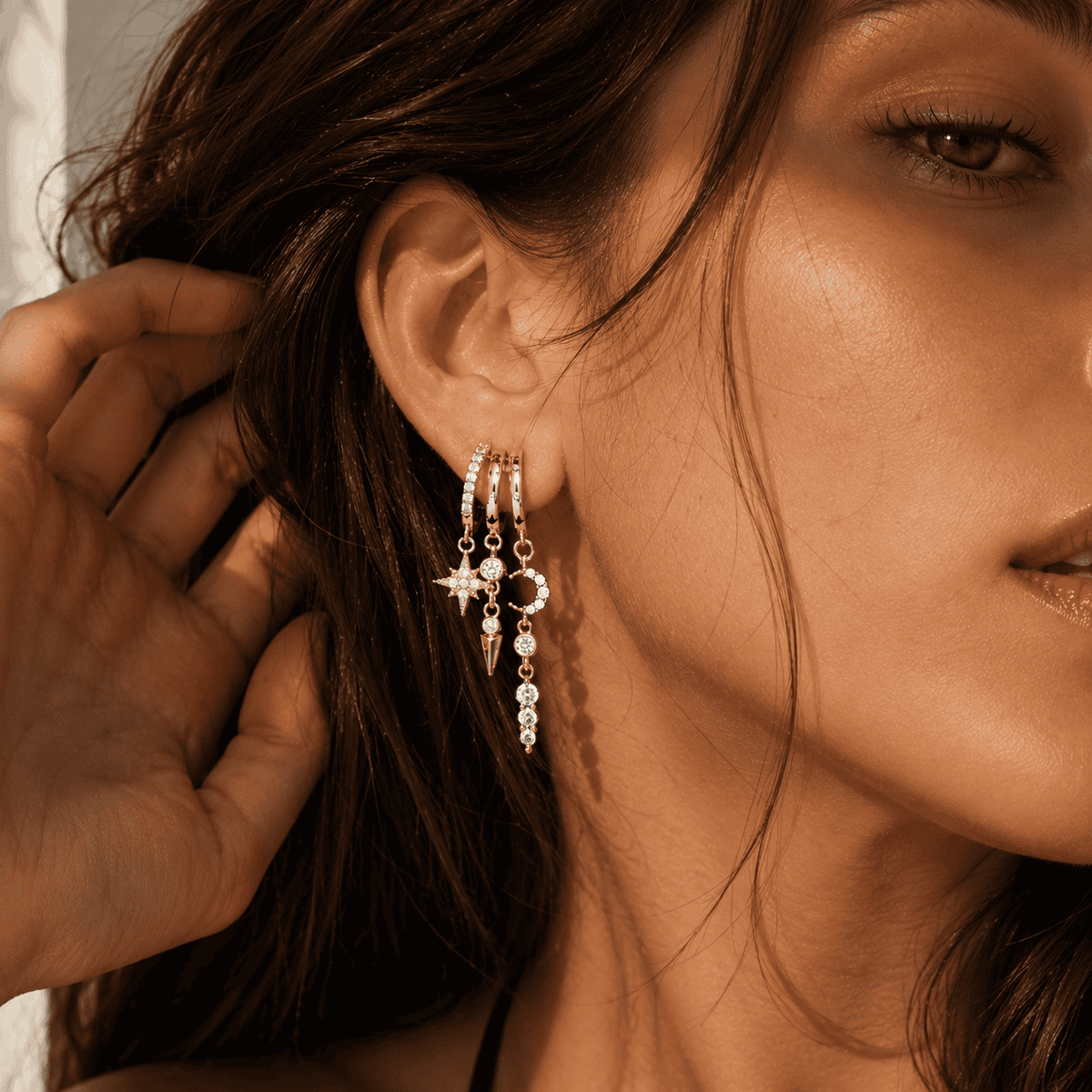 ESTELLE 3-IN-1 EARRINGS