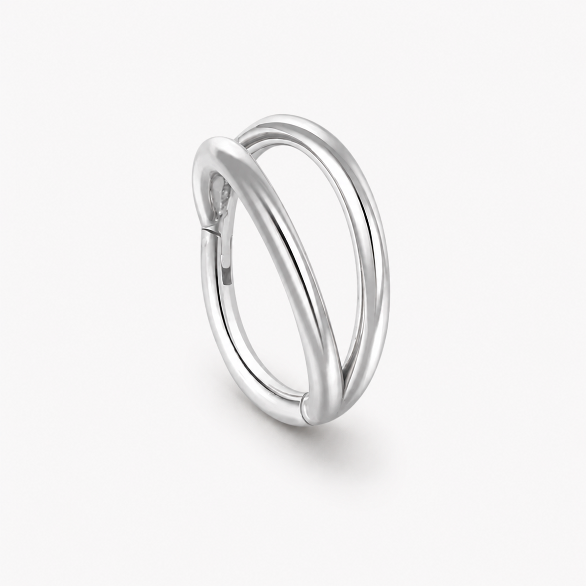 MINIMAL DOUBLE HOOPS