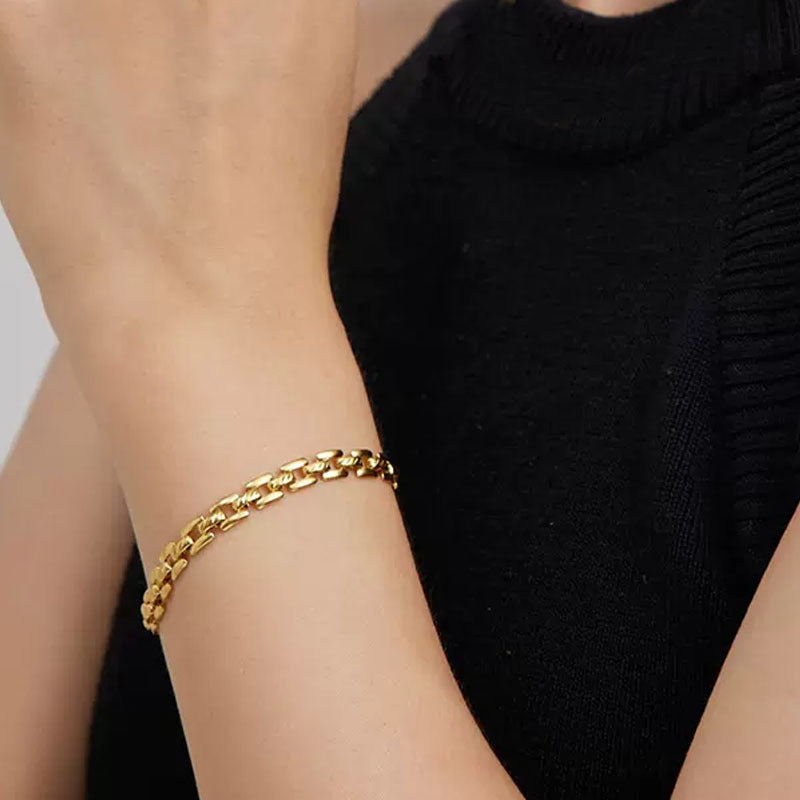 Timepiece Chain Bracelet | Gold