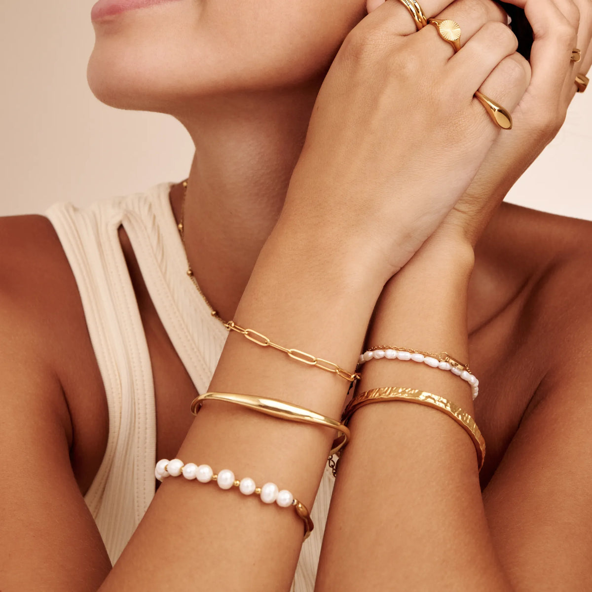 Dune Gold Cuff Bracelet