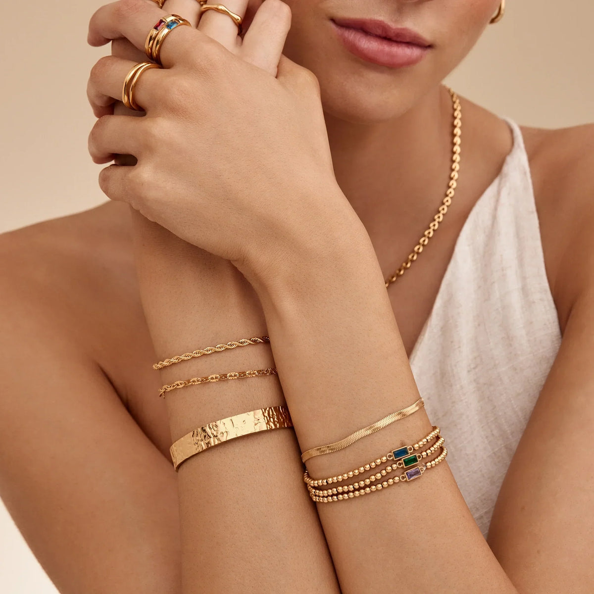 Bold Sequin Chain Bracelet