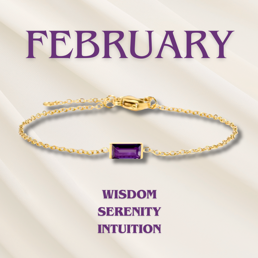 Heartline Birthstone Bracelet