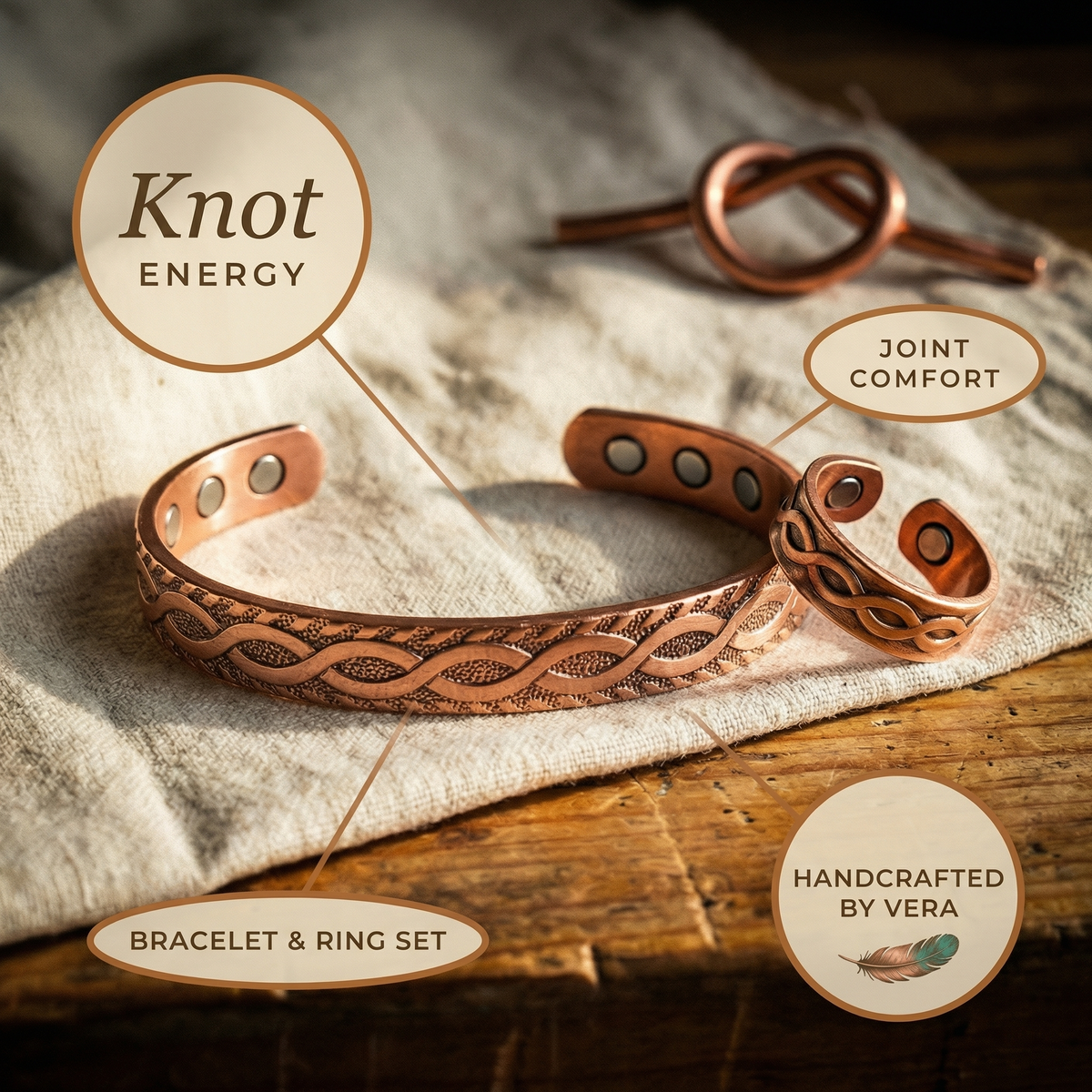 Knot Copper Set