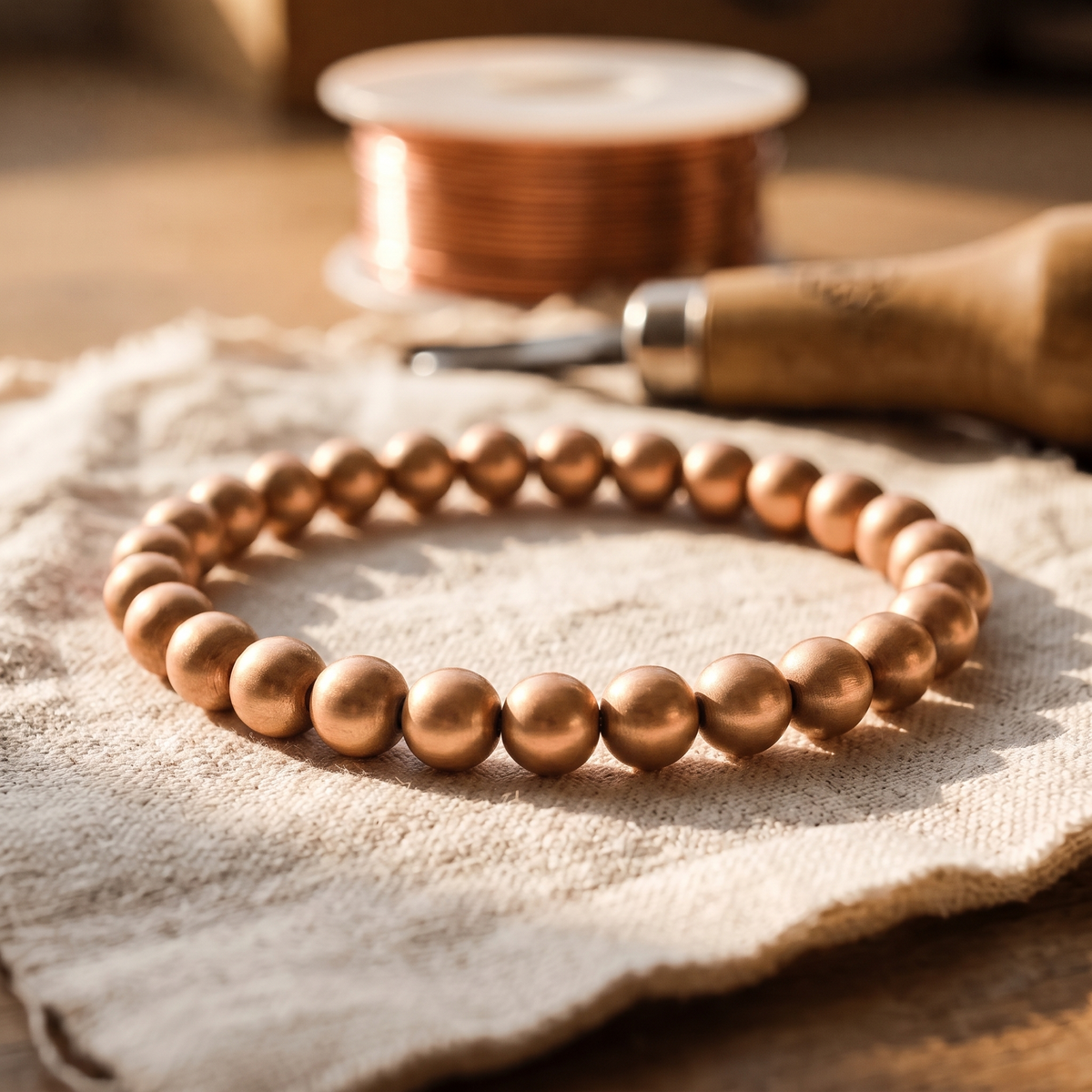 Bark Copper Bracelet