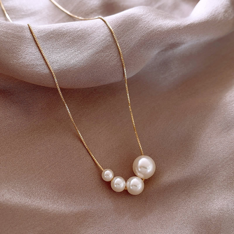 Gold Freshwater Pearl Necklace | Sustainable Ocean-Inspired Jewelry