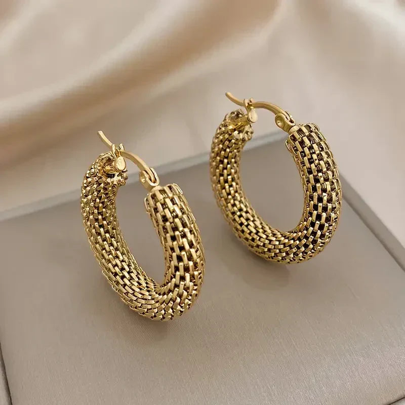 Golden Tide Hoop Earrings