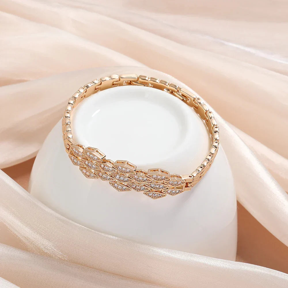 Vintage Rose Gold Crystal Bracelet