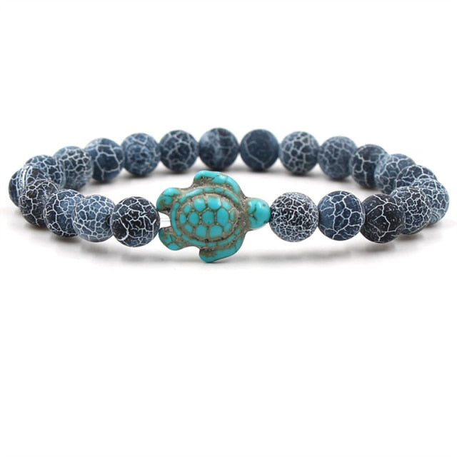 Unique Natural Stone Beads Turtle Bracelets